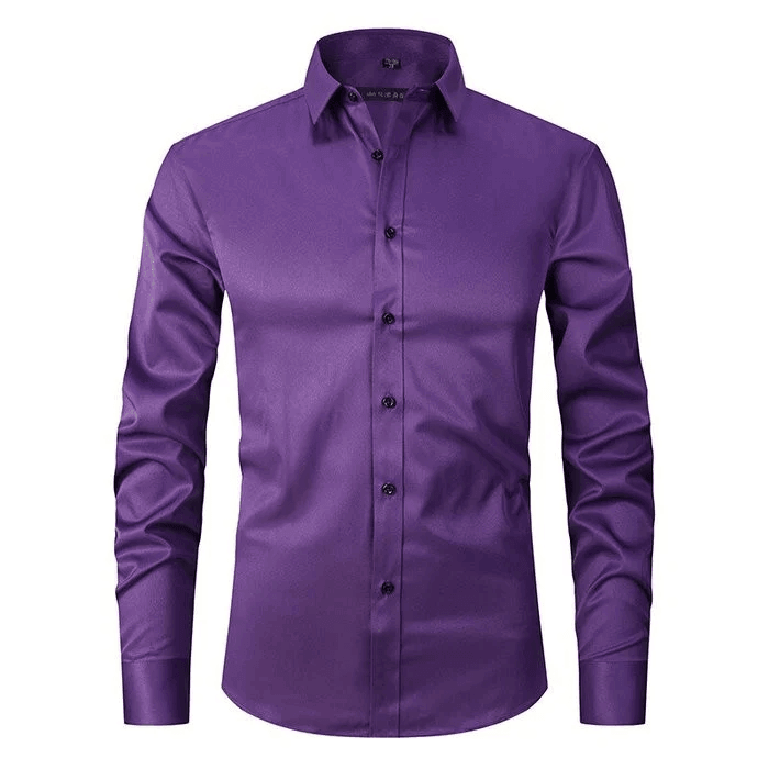 MEN'S SLIM FIT DRESS SHIRT WITH LONG SLEEVES