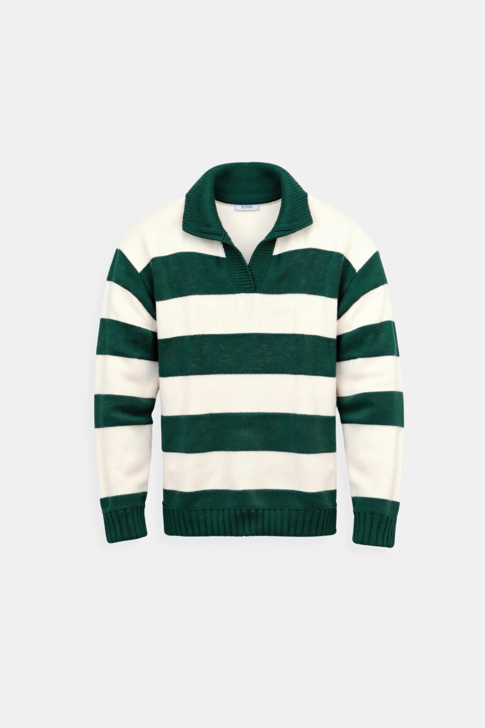 Old Money Stripe Long Sleeve Polo
