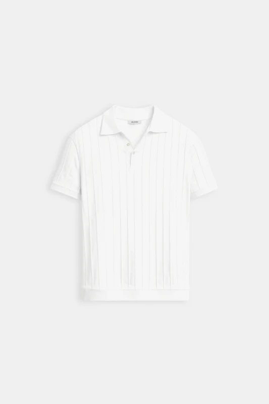 Casual Men's Knit Polo Shirt