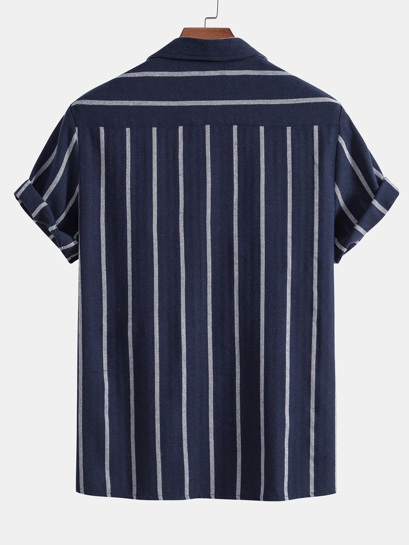 Men's Linen Summer Set With Short Sleeve Shirt & Shorts