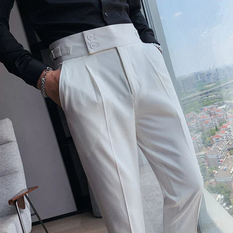 Refined Slim Fit Trousers for Men
