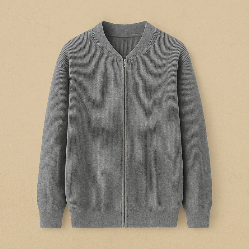 Casual Knitted Cotton Cardigan Men