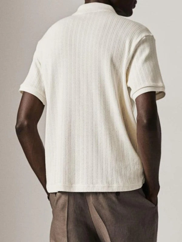 V-neck Polo Shirt for Men