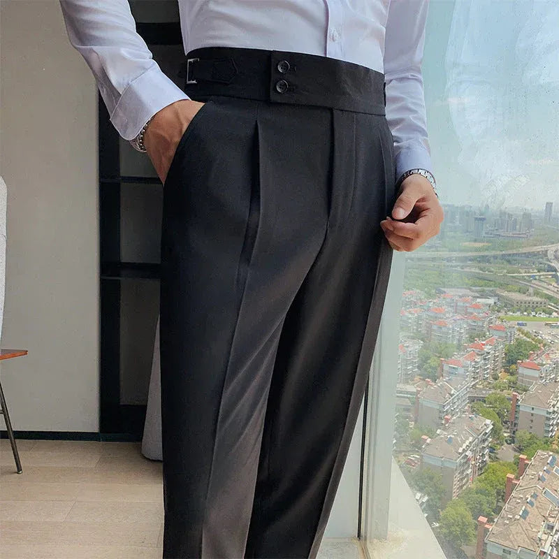 Refined Slim Fit Trousers for Men