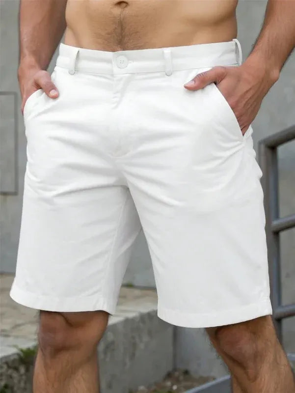 Straight Cut Casual Shorts for Men