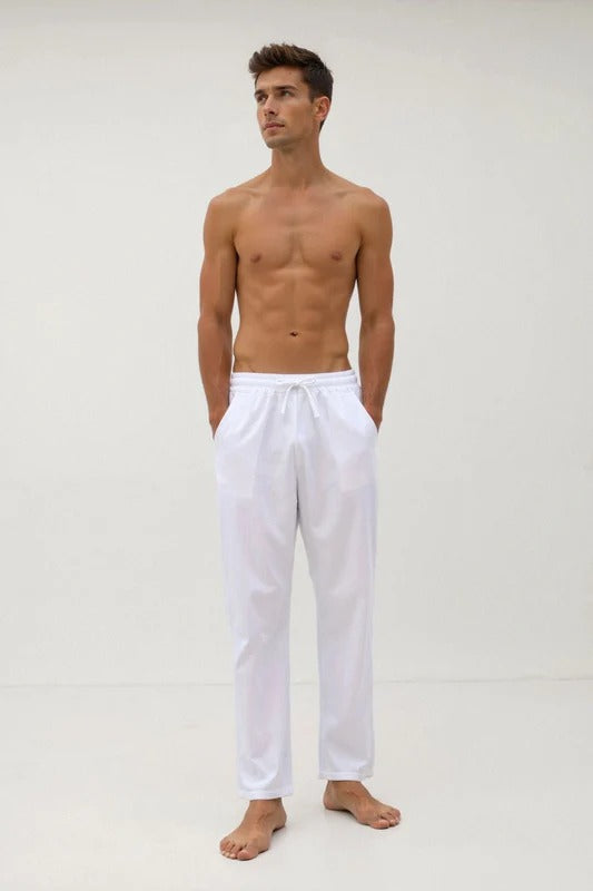 Linen Drawstring Pants for Men
