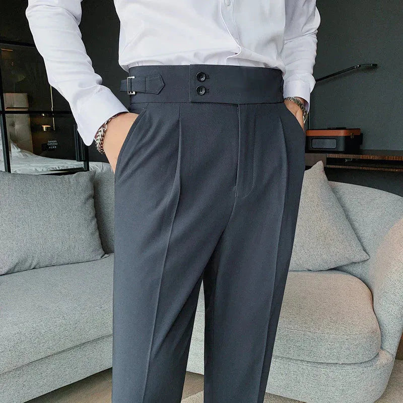 Refined Slim Fit Trousers for Men