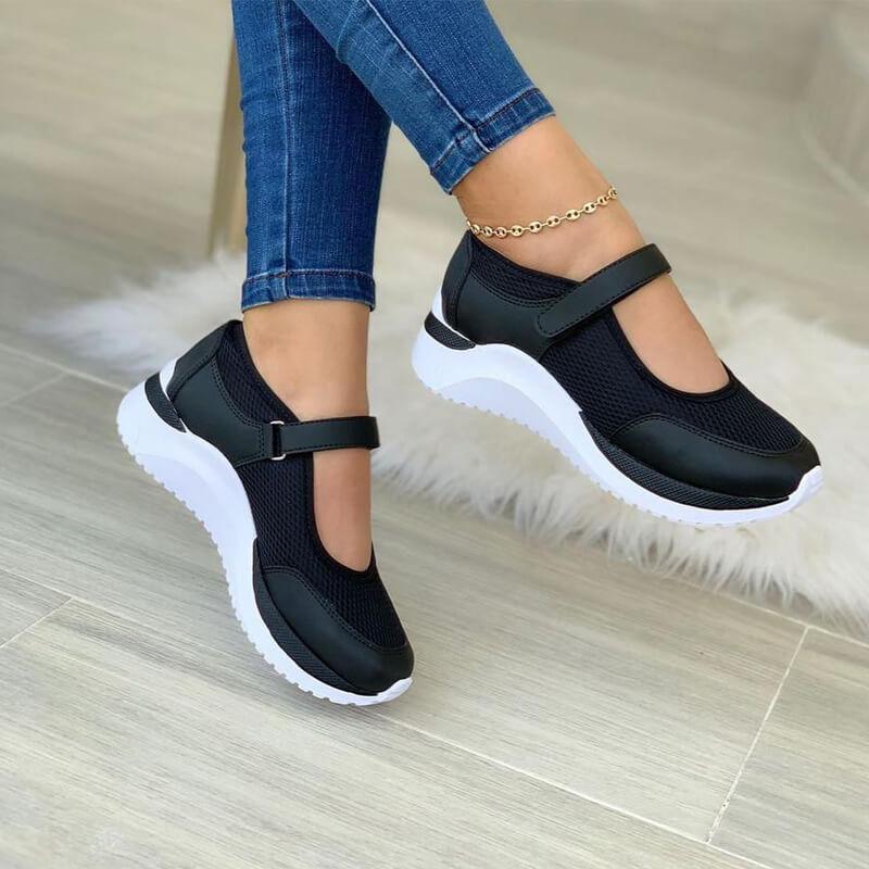 Women's Orthopedic Walking Shoes With Hook-and-loop Strap