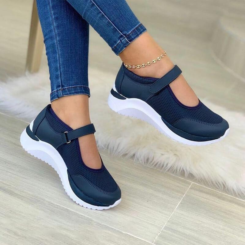 Women's Orthopedic Walking Shoes With Hook-and-loop Strap