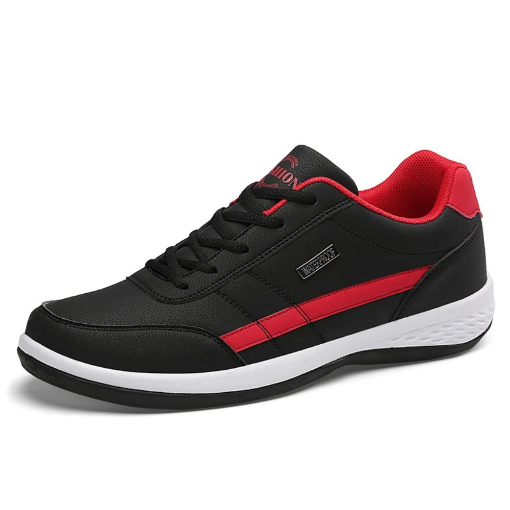 Men's Leather Orthopaedic Sneakers With Cushioned Footbed