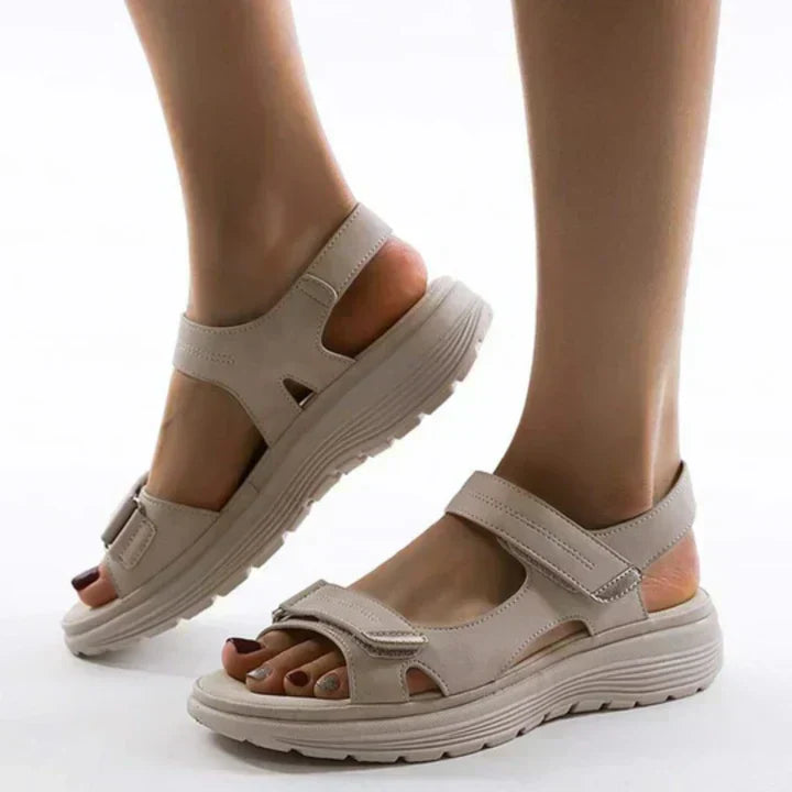 Women's Adjustable Open-toe Sandals With Cushioned Sole