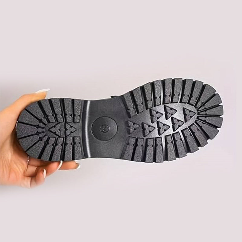 Women's Chunky Loafers With Non-slip Sole And Round Toe
