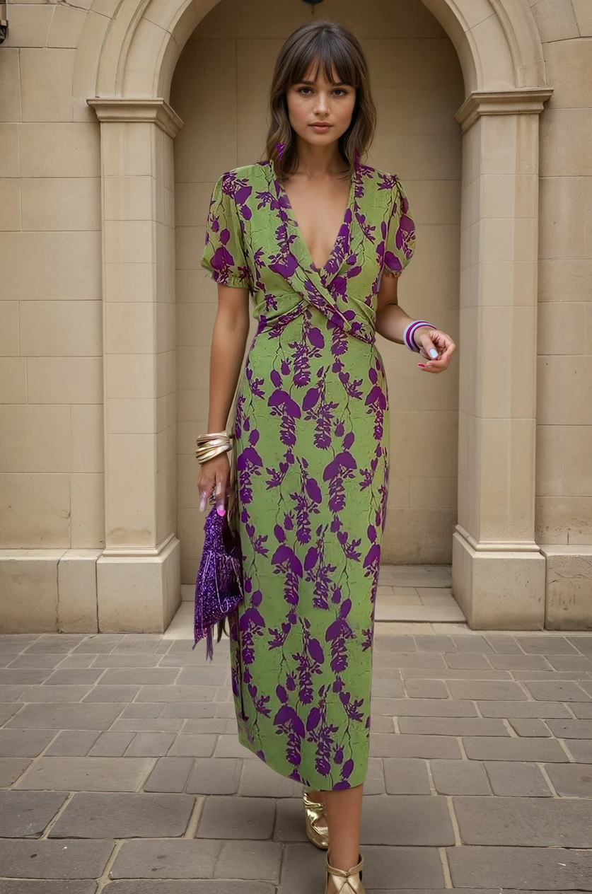 ELEGANT WOMEN'S MAXI FLORAL DRESS