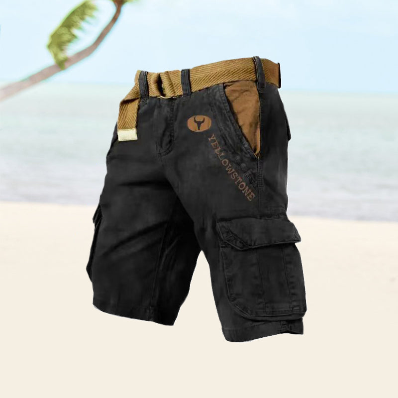 Men's Summer Cargo Shorts With Multiple Pockets