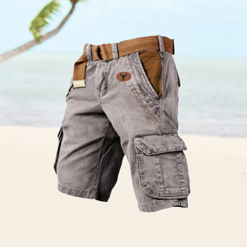 Men's Summer Cargo Shorts With Multiple Pockets