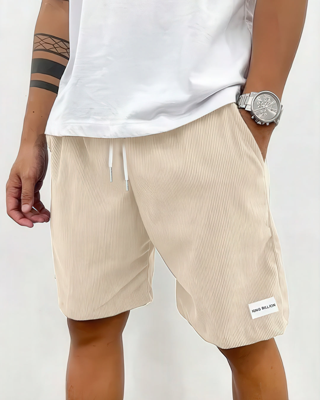 CORDUROY TEXTURE, TIMELESS SHORTS FOR MEN
