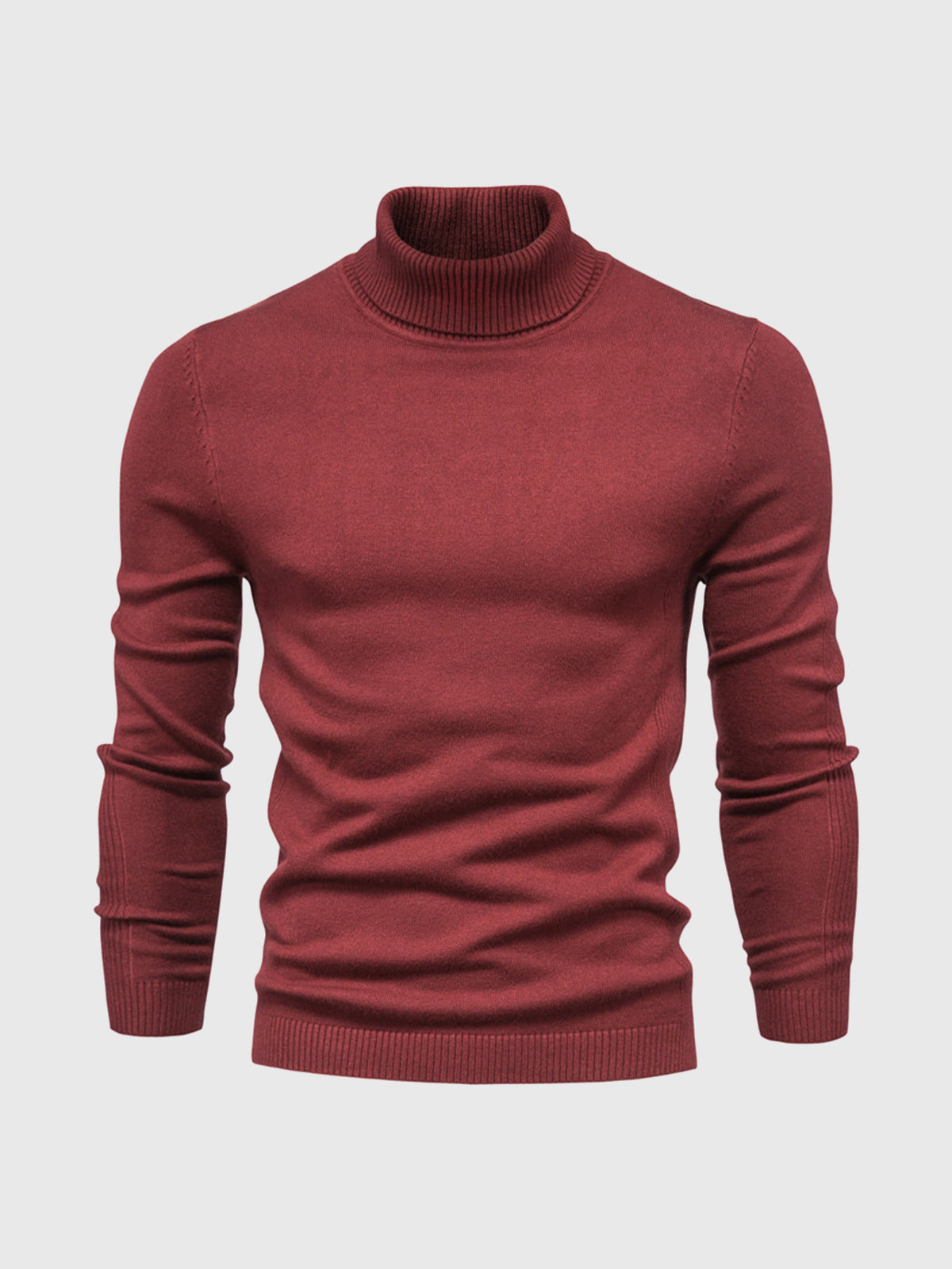Men's Jumper With Ribbed Roll Neck | Knit