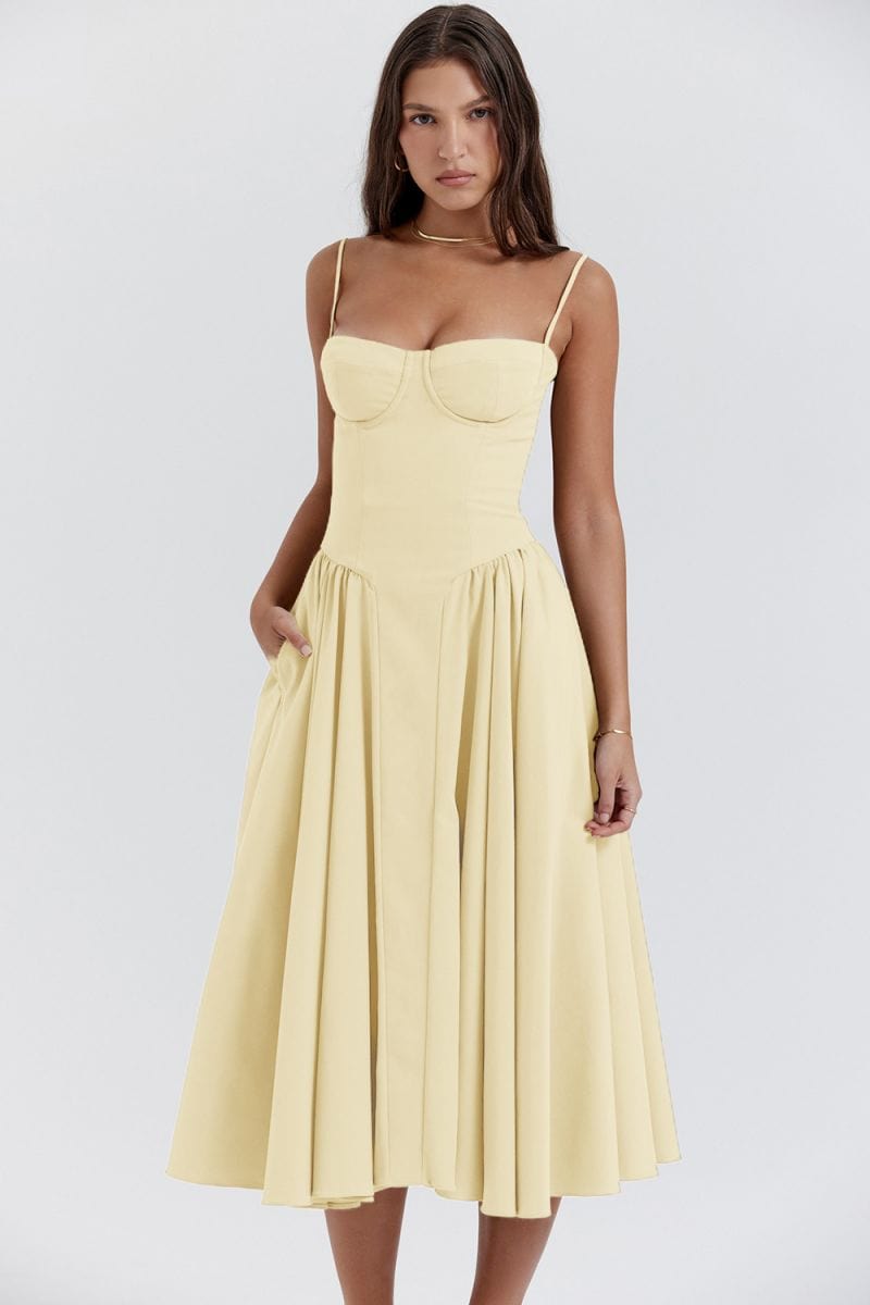 SATIN SUMMER DRESS | MAXI