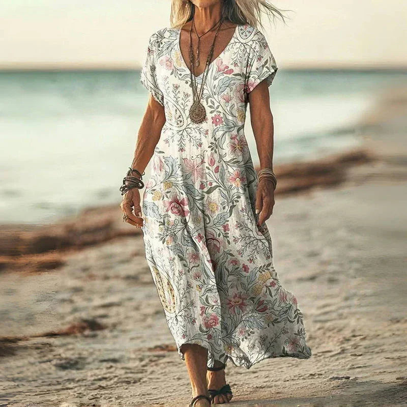 ELEGANT OMBRE BOHO MAXI DRESS