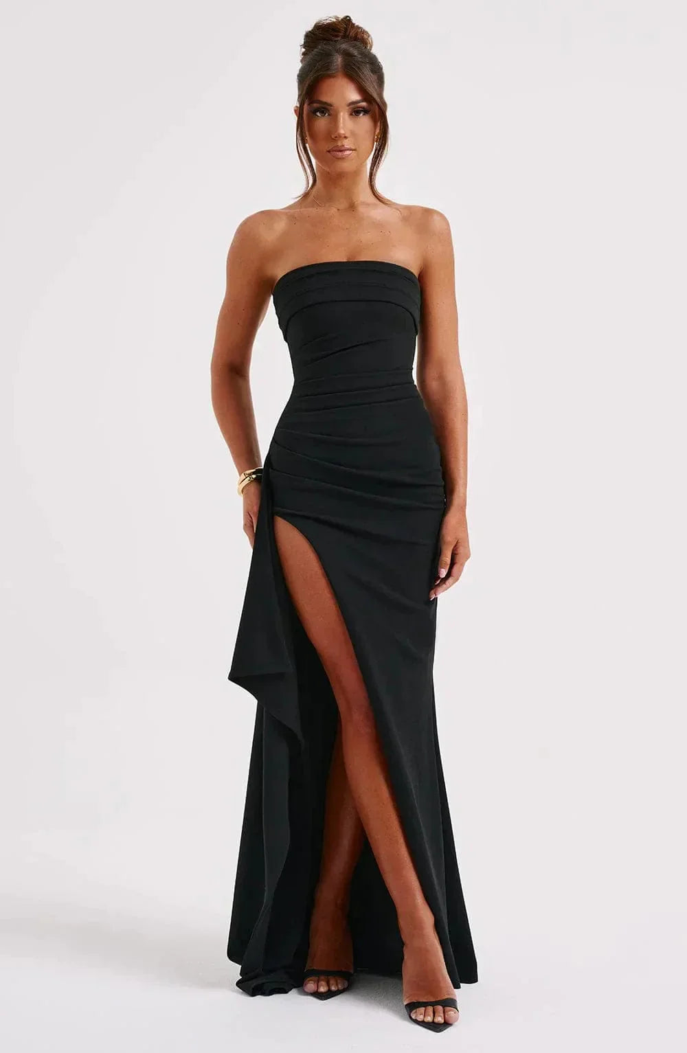 PREMIUM SPLIT-DETAIL MAXI DRESS
