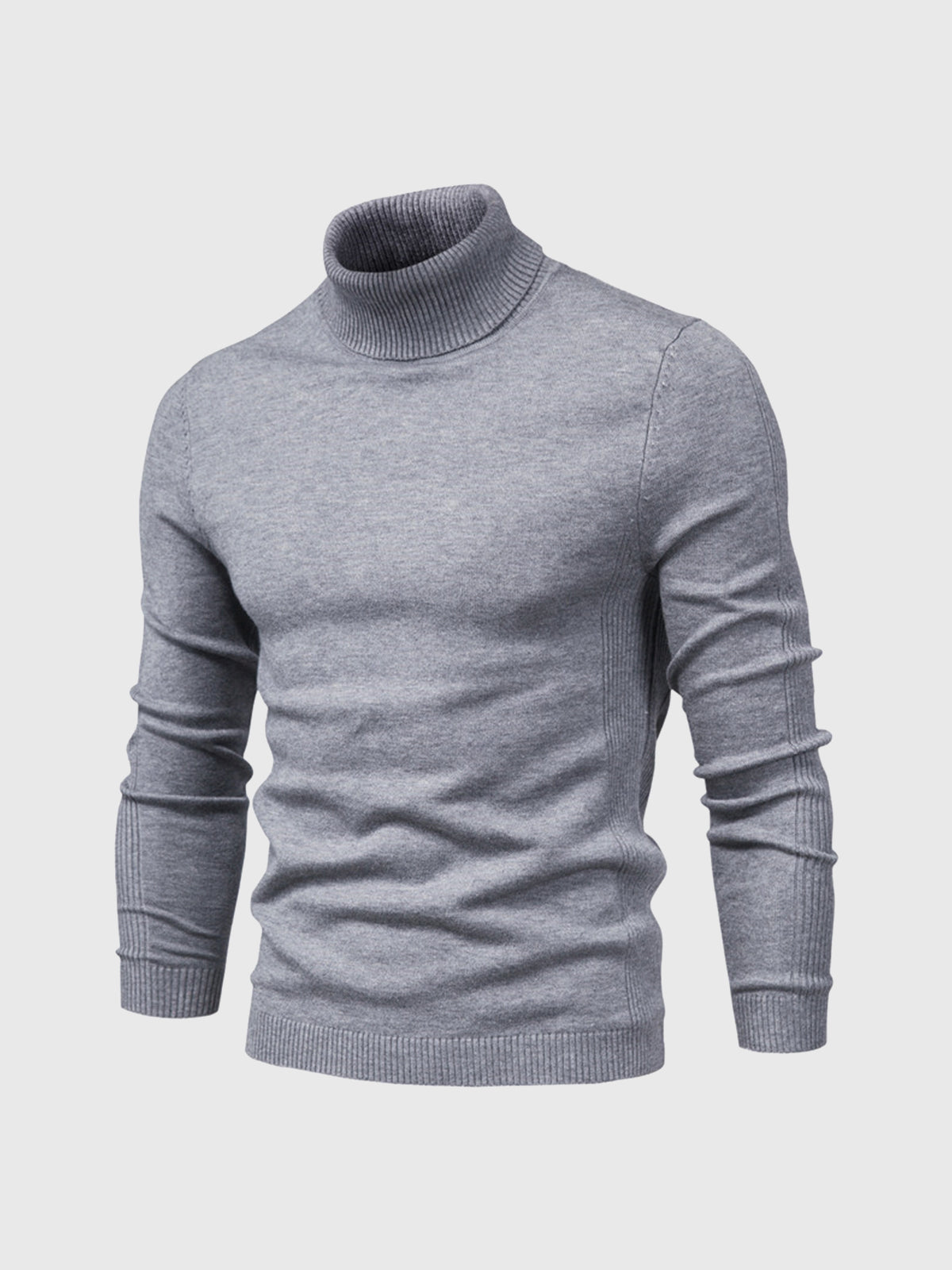 Men's Jumper With Ribbed Roll Neck | Knit