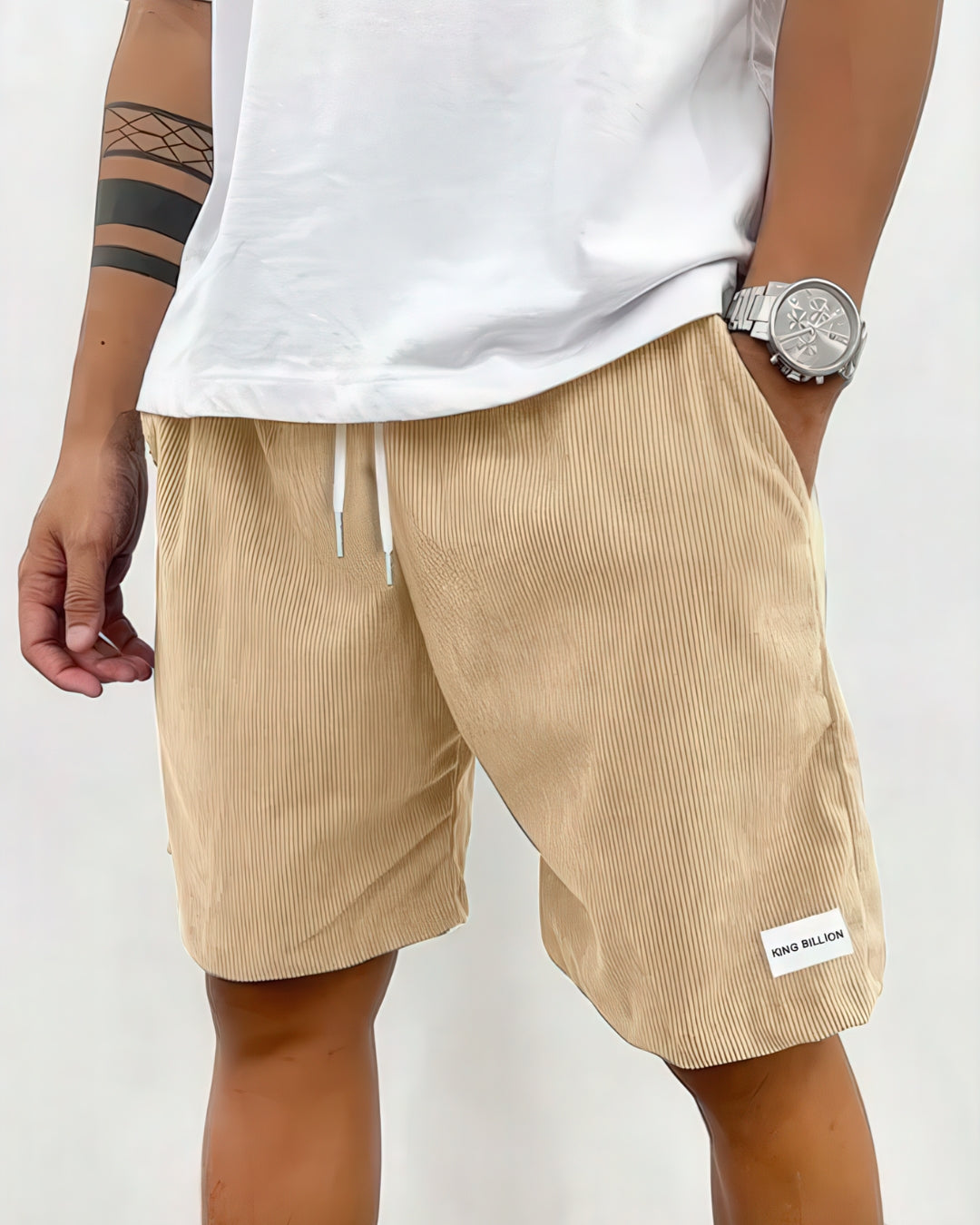 CORDUROY TEXTURE, TIMELESS SHORTS FOR MEN