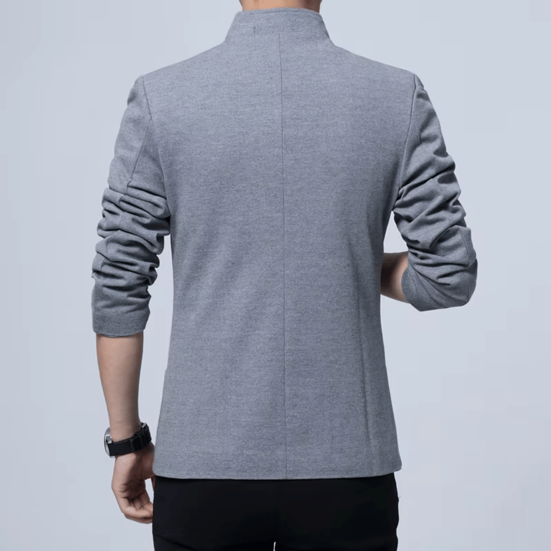 Men's Casual Slim Fit Blazer With Stand Collar