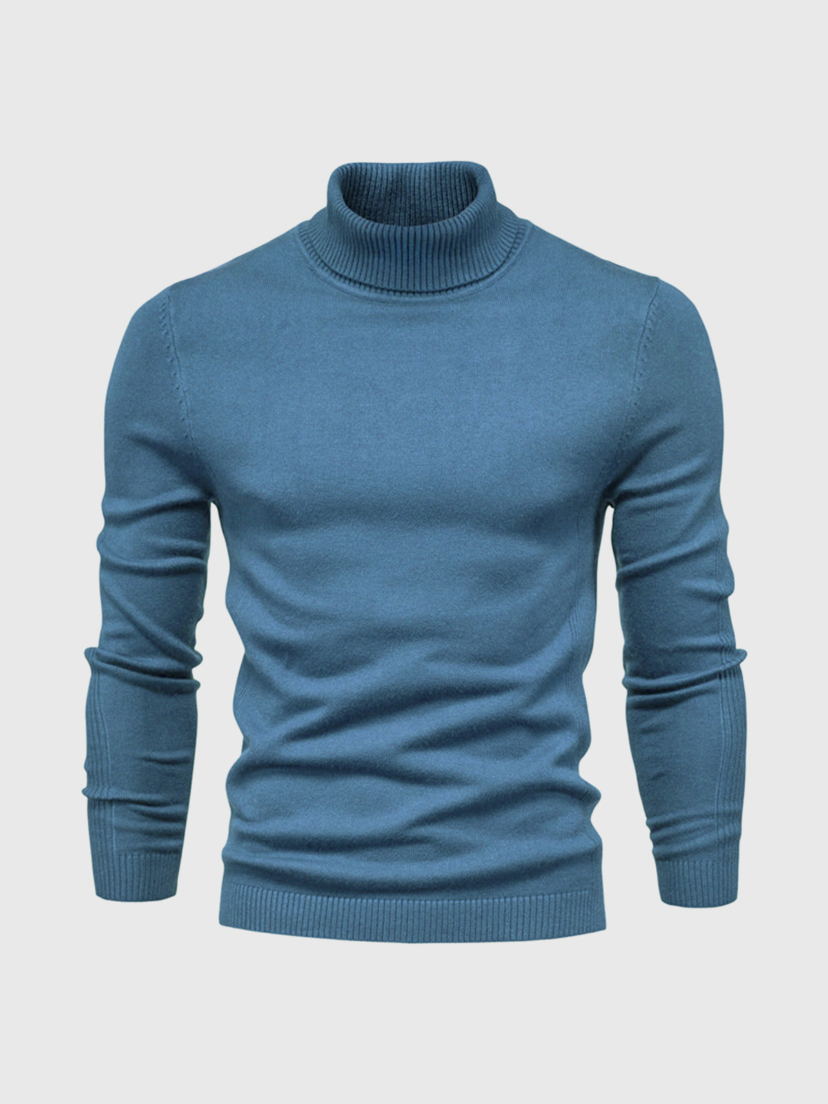 Men's Jumper With Ribbed Roll Neck | Knit