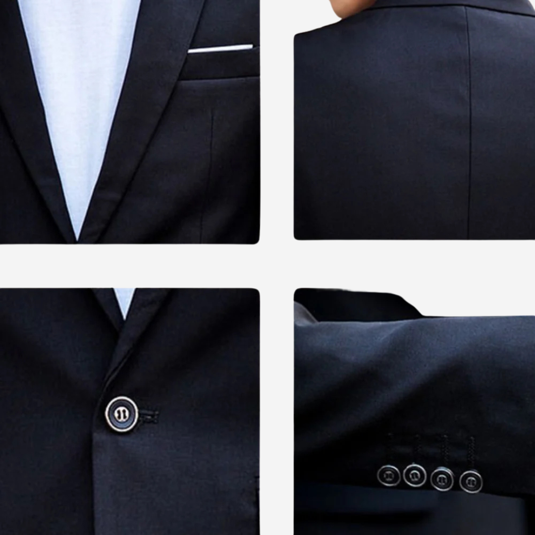 Men's Slim Fit 2-piece Suit With Blazer And Trouser