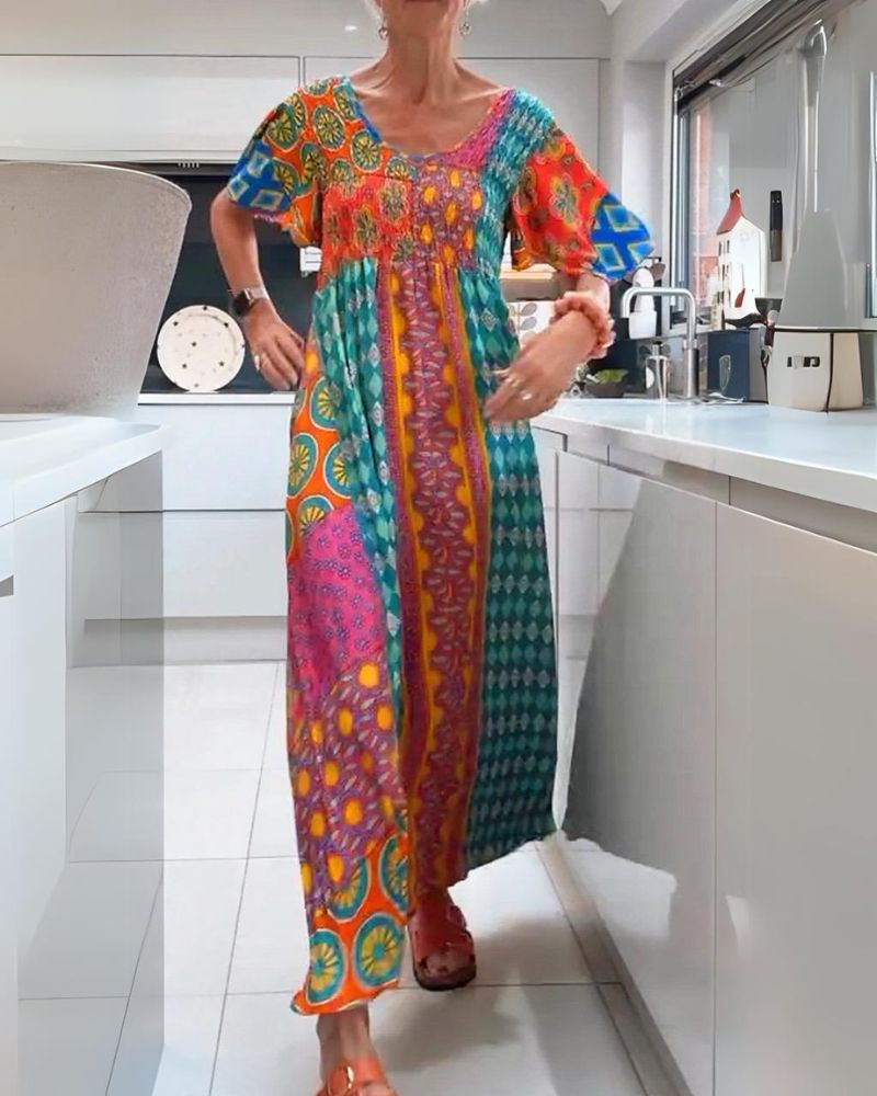BOHEMIAN MAXI BOHO DRESS