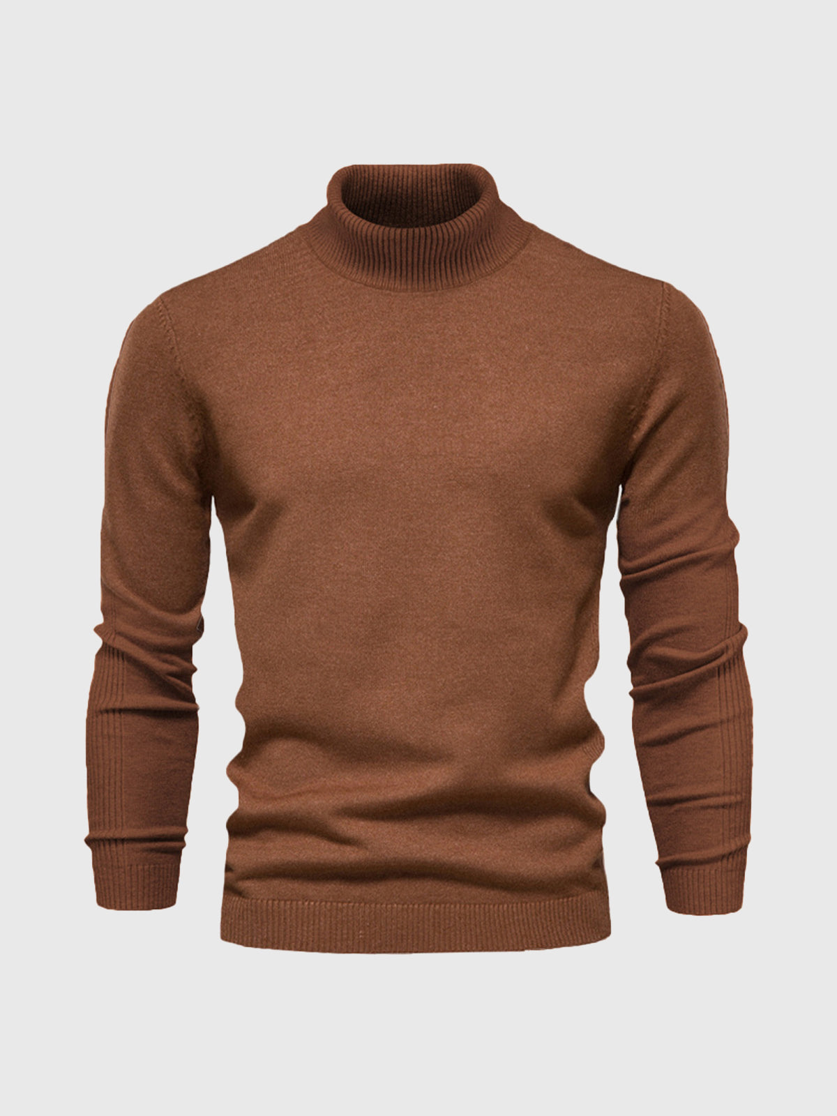 Men's Jumper With Ribbed Roll Neck | Knit
