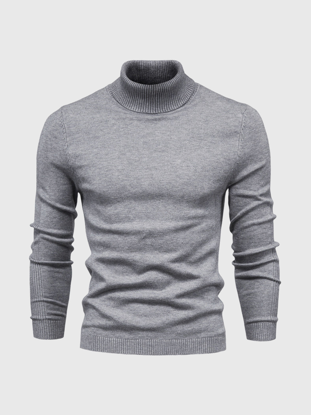 Men's Jumper With Ribbed Roll Neck | Knit