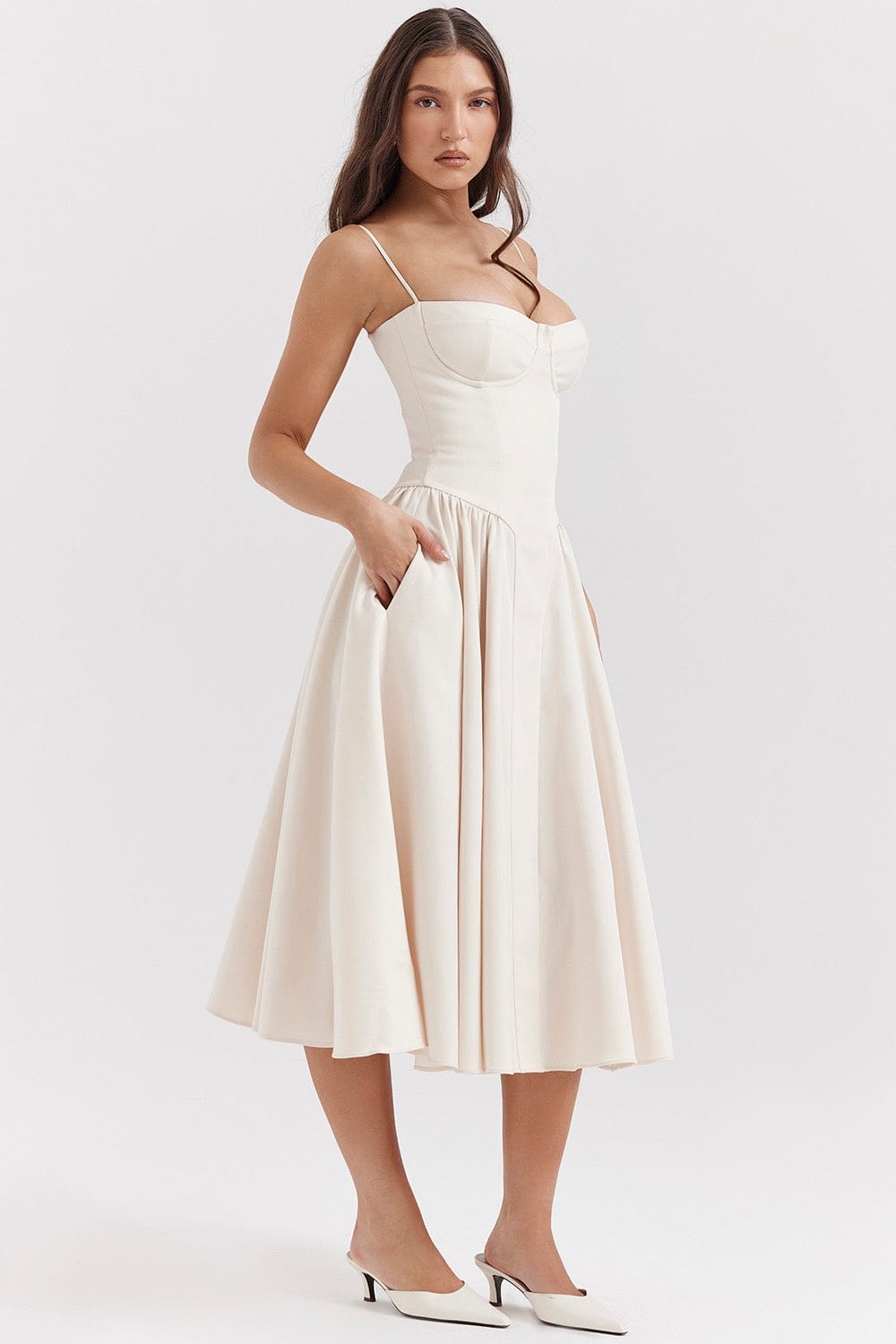 SATIN SUMMER DRESS | MAXI