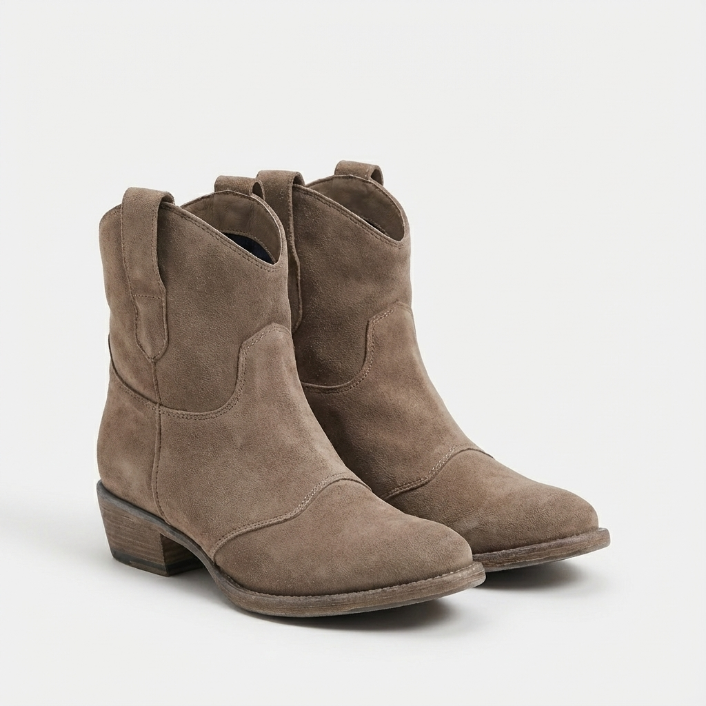 Amelia | Women's Ankle Boots With Slouchy Shaft And Low Block Heel | Casual