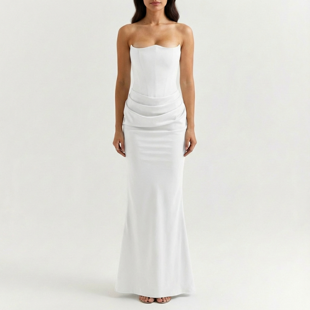 Amelia | Women's Maxi Dress With Bandeau Top And Fitted Silhouette | Elegant