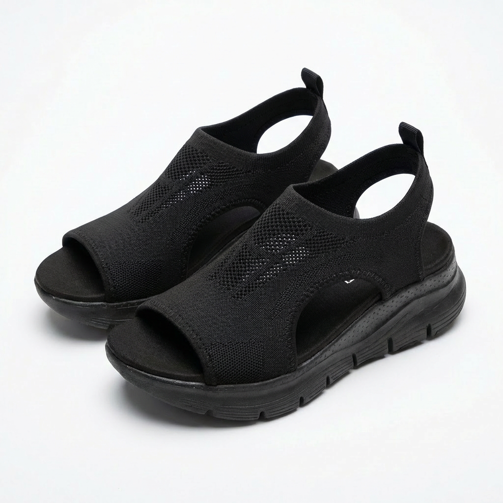 Amelia | Women's Platform Sandals With Side Cut-Outs And Thick Sole | Sporty