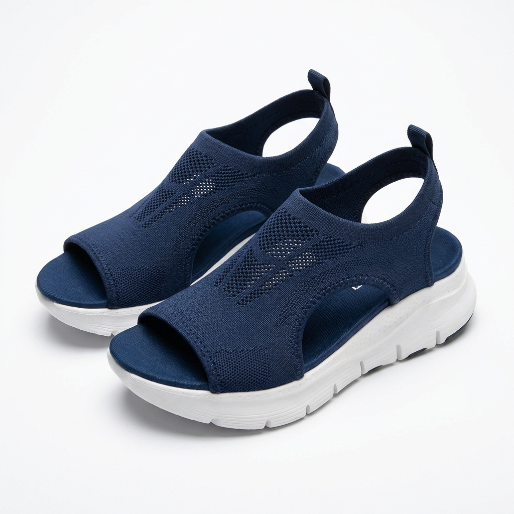 Amelia | Women's Platform Sandals With Side Cut-Outs And Thick Sole | Sporty