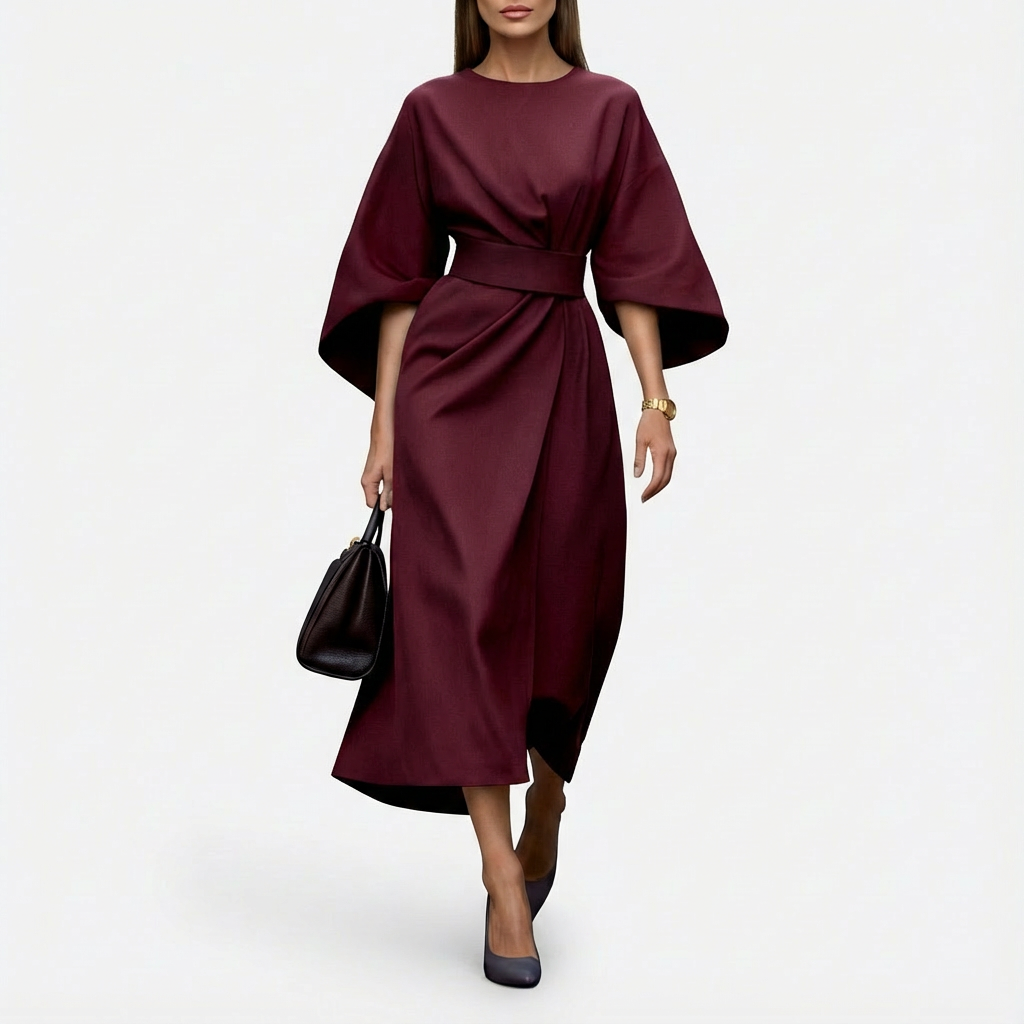 Ann | Women's Wrap Midi Dress