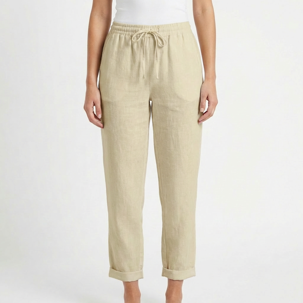 Ava | Women's Joggers With Elastic Waist And Tapered Legs | Casual