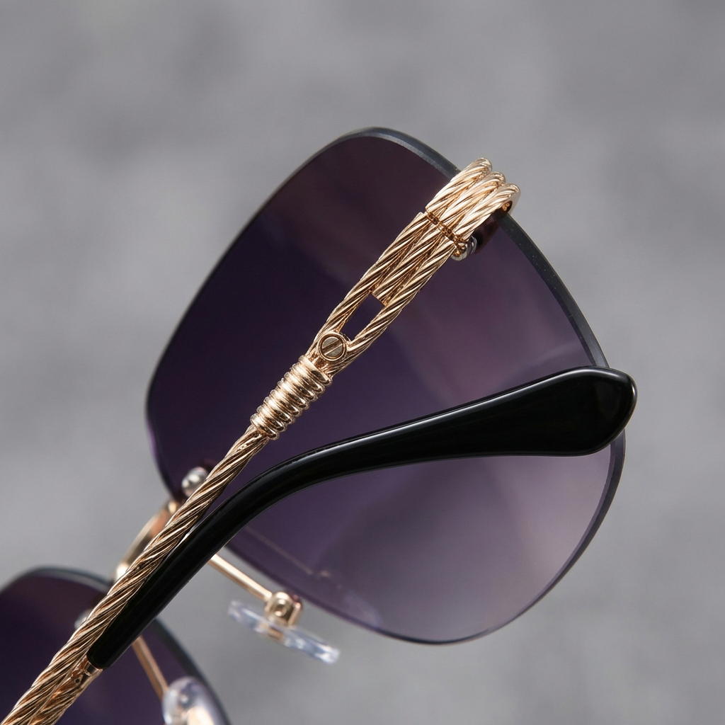 Ava | Women's Sunglasses With Rimless Design And Gradient Lenses | Chic