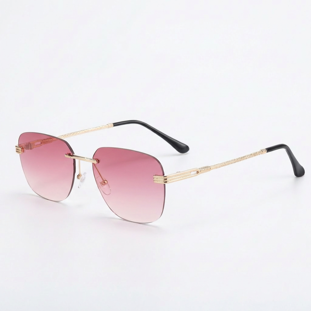 Ava | Women's Sunglasses With Rimless Design And Gradient Lenses | Chic