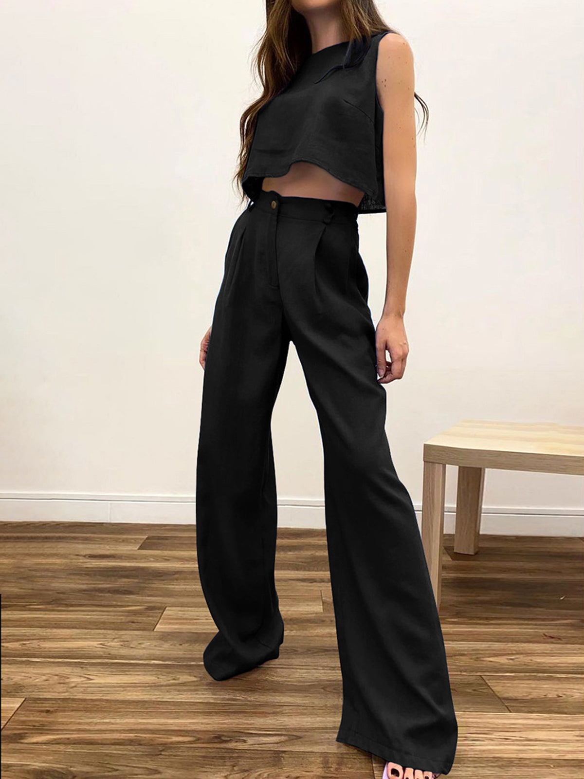 COTTON-BLEND CO-ORD SET FOR WOMEN