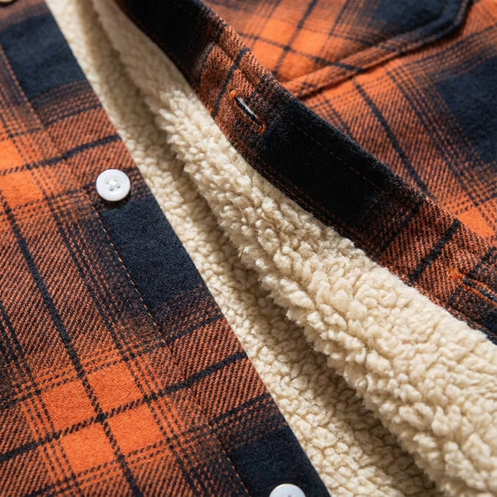 Benny | Men's Sherpa Lined Plaid Jacket