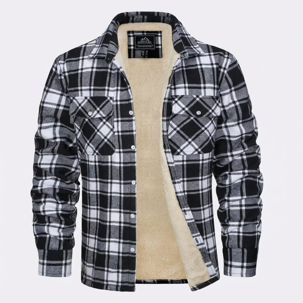 Benny | Men's Sherpa Lined Plaid Jacket