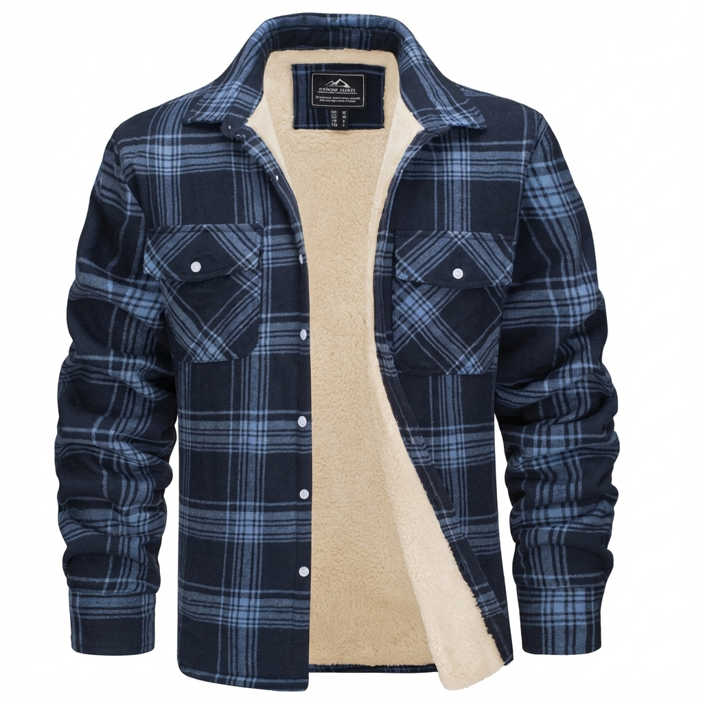 Benny | Men's Sherpa Lined Plaid Jacket