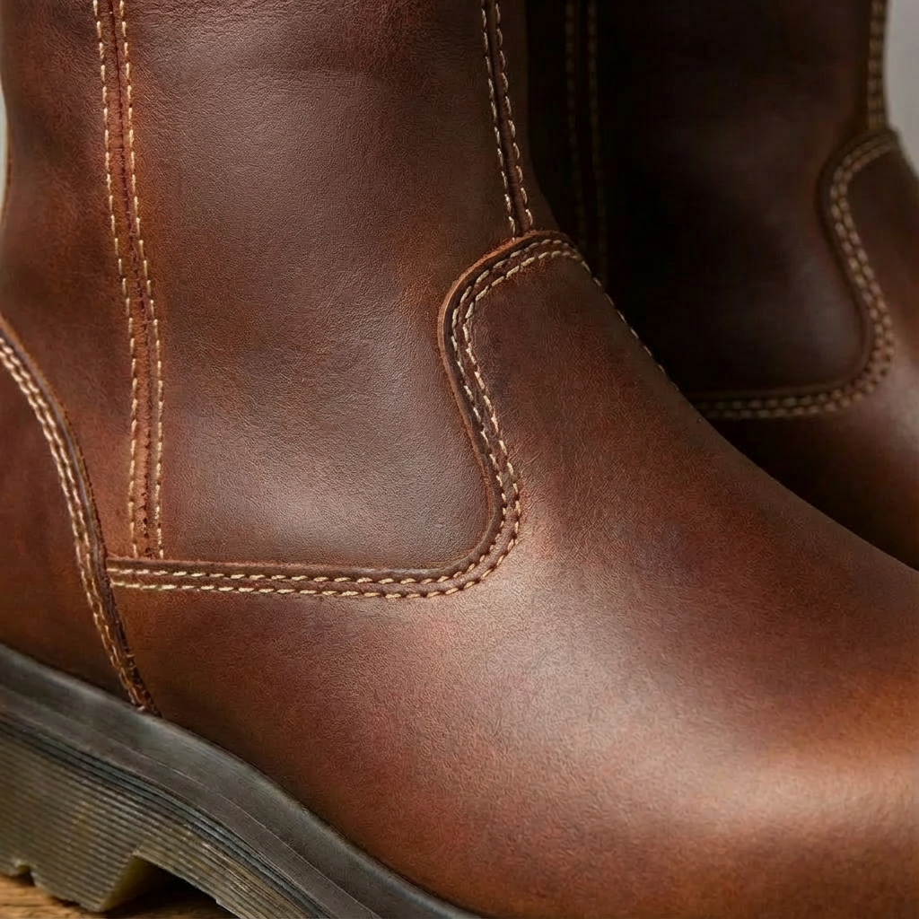 Betty | Women's Mid-Calf Leather Pull-On Boots