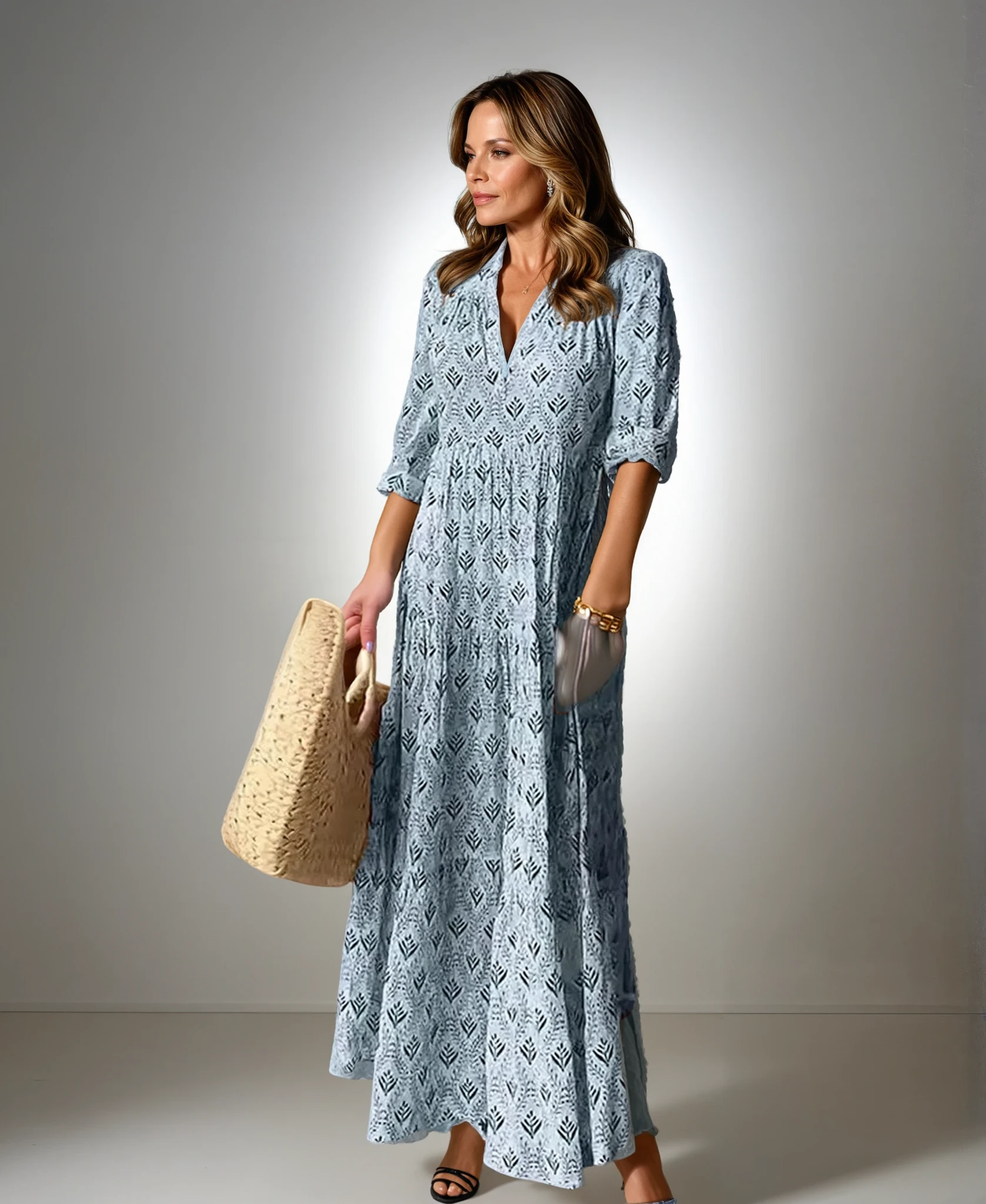 WOMEN'S BOHO MAXI BOHO DRESS