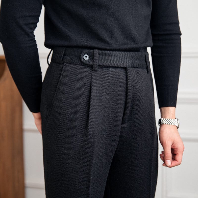 Casual Wool Pants for Men – Tailored Fit, Versatile Style for Formal and Casual Occasions