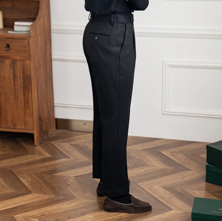 Casual Wool Pants for Men – Tailored Fit, Versatile Style for Formal and Casual Occasions