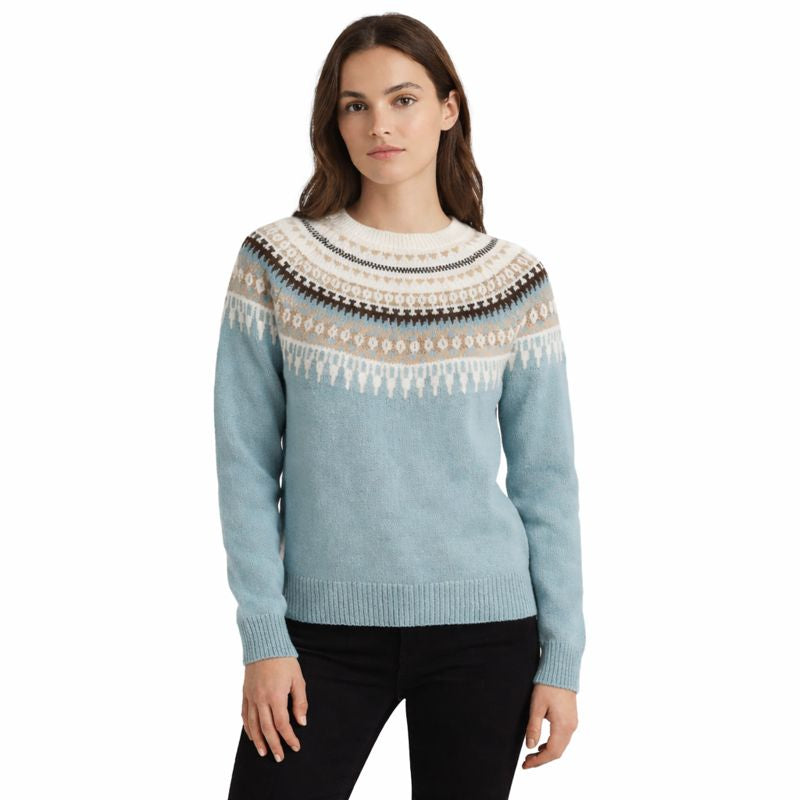 Bella | Women's Pullover With Fair Isle Pattern And Crew Neck | Nordic